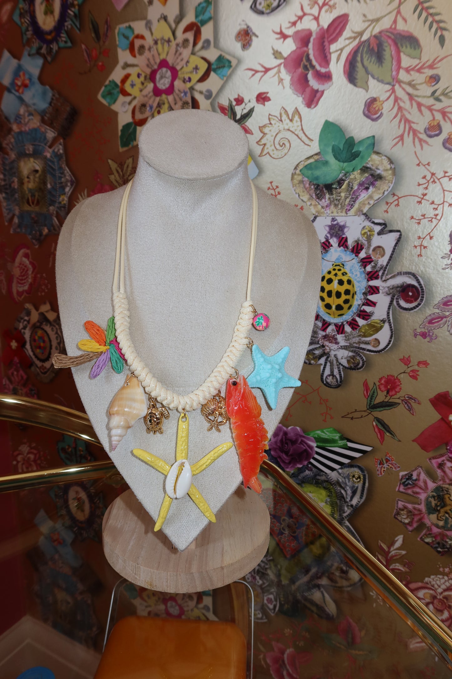 Tropical Vibes Raffia  Necklace