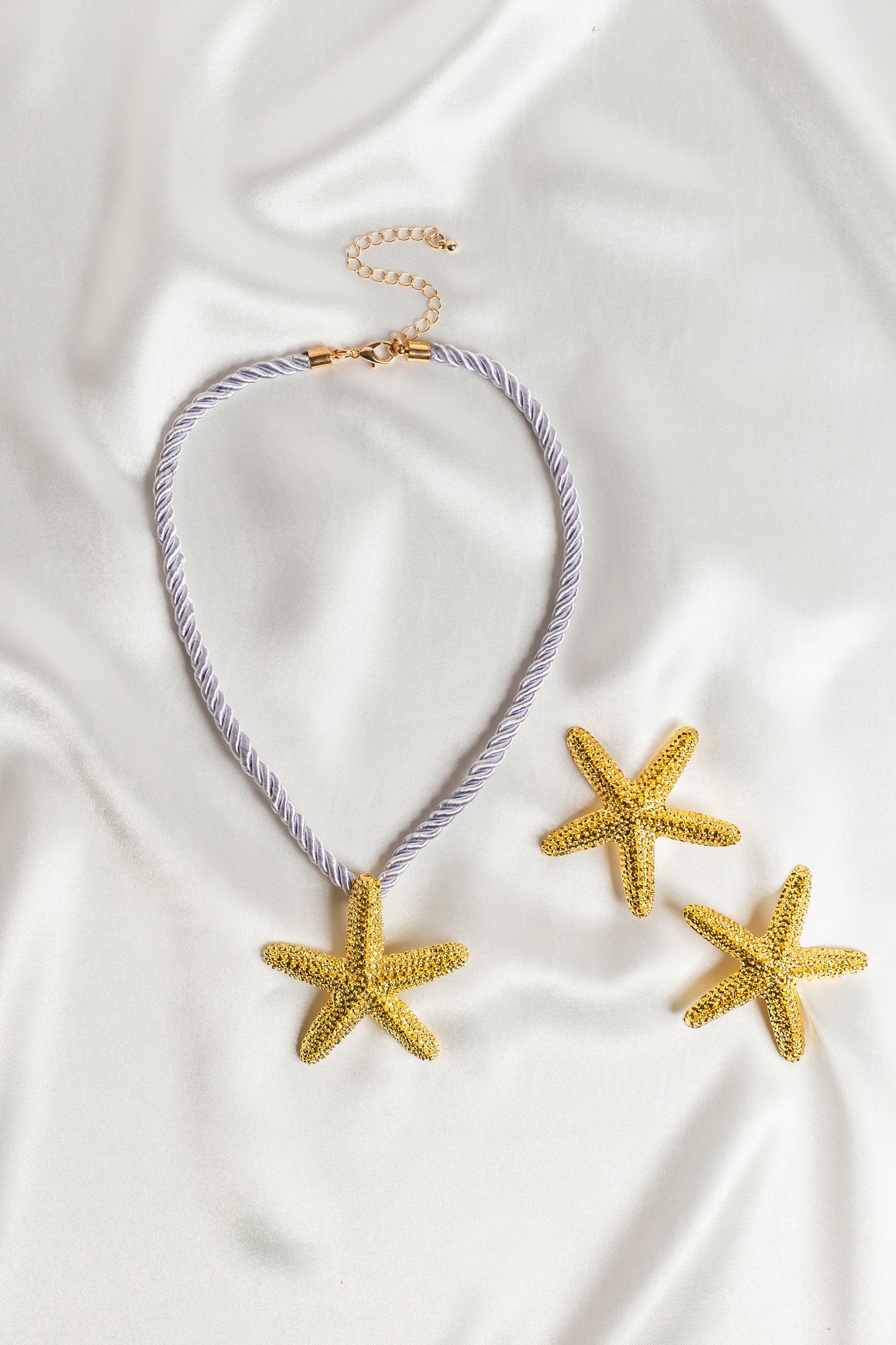 Starfish Rope Choker & Earring Set in 2 Colours