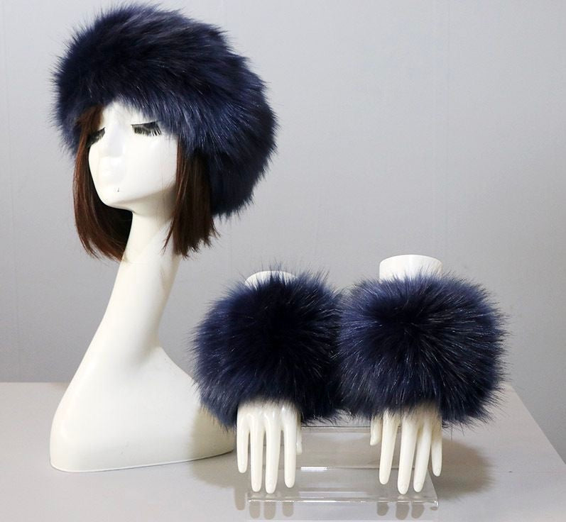 Russian Fur Headband & Fur Cuff Sets in 12 Colours