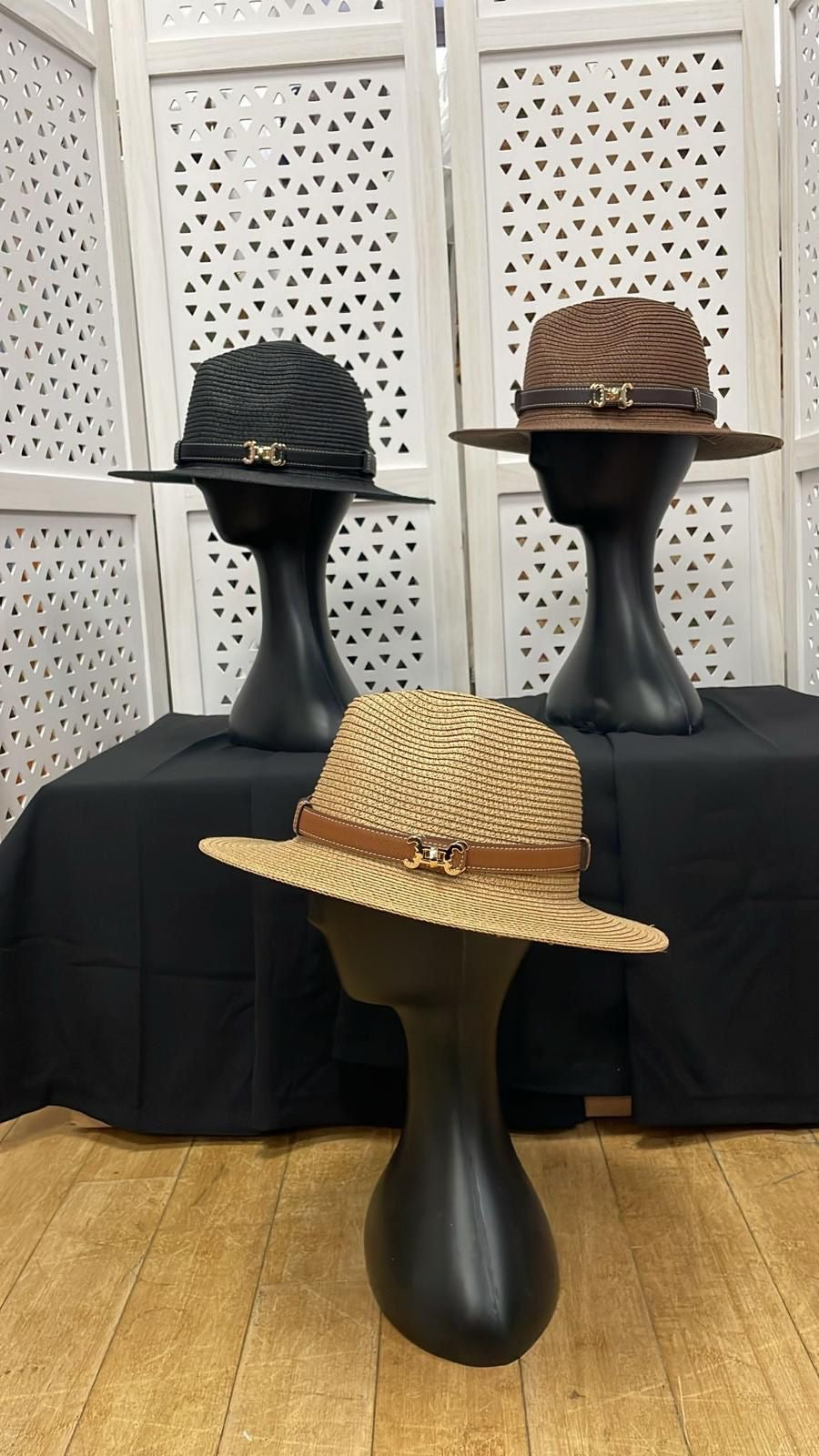 CiCi Leather Belt Fedora Hats