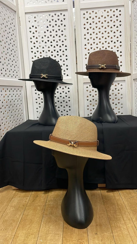 CiCi Leather Belt Fedora Hats