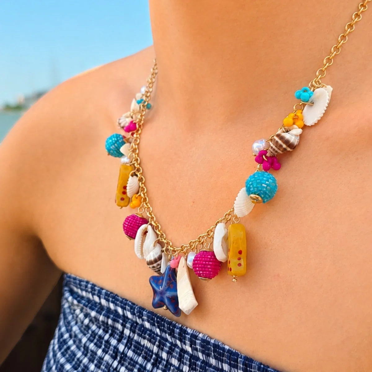 Tropicana Mix Charm Necklace