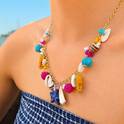 Tropicana Mix Charm Necklace