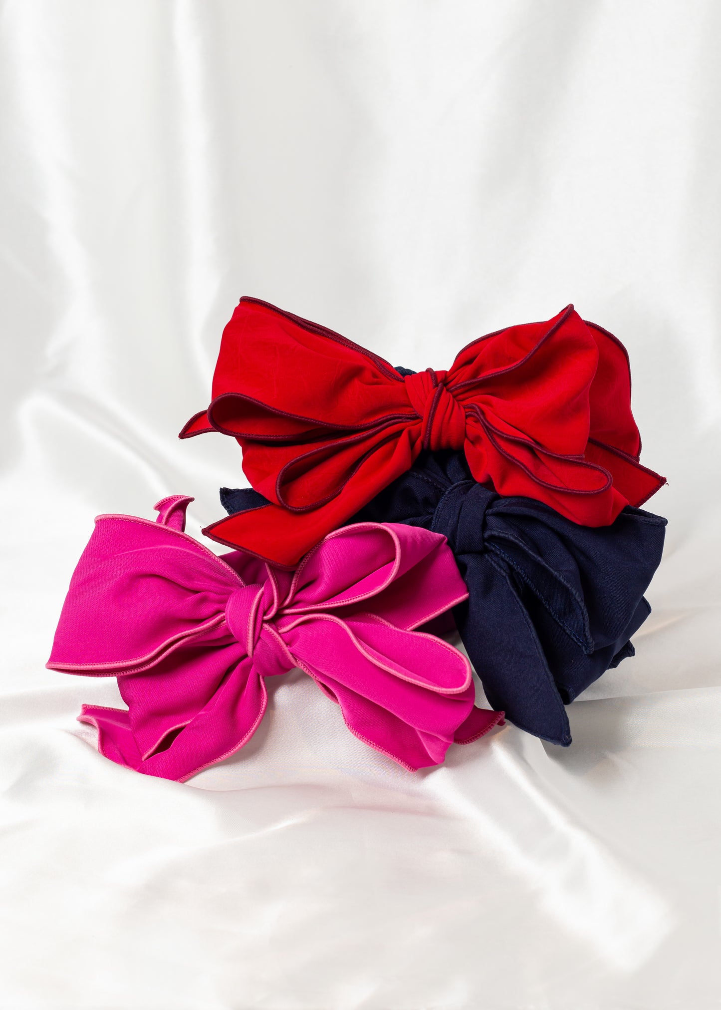 Beau Wired Headband in Red or Pink