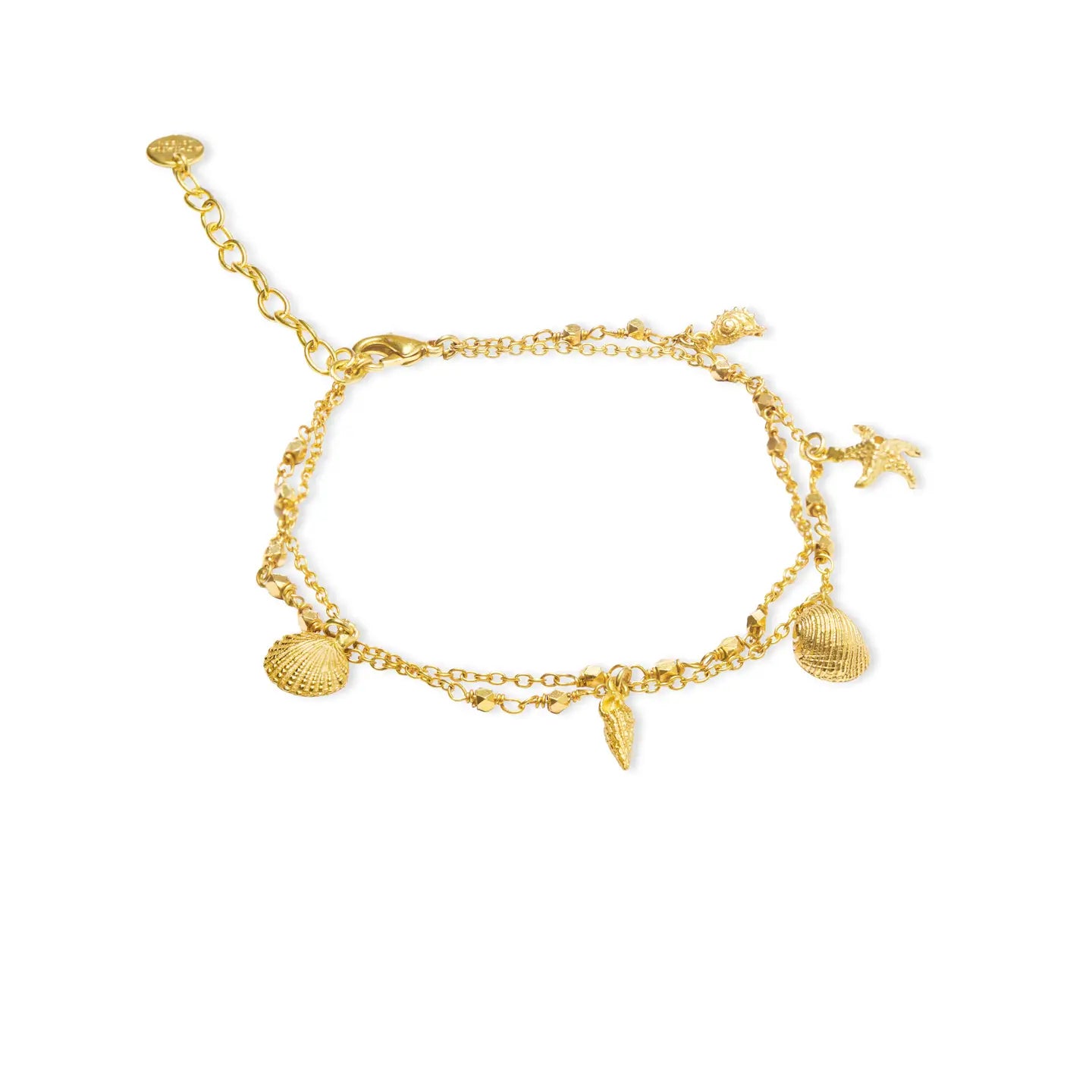 Ashiana Athens Luxe Gold Coin Charm Anklet
