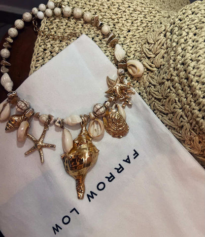 Cone Shell Strand Layered Necklace