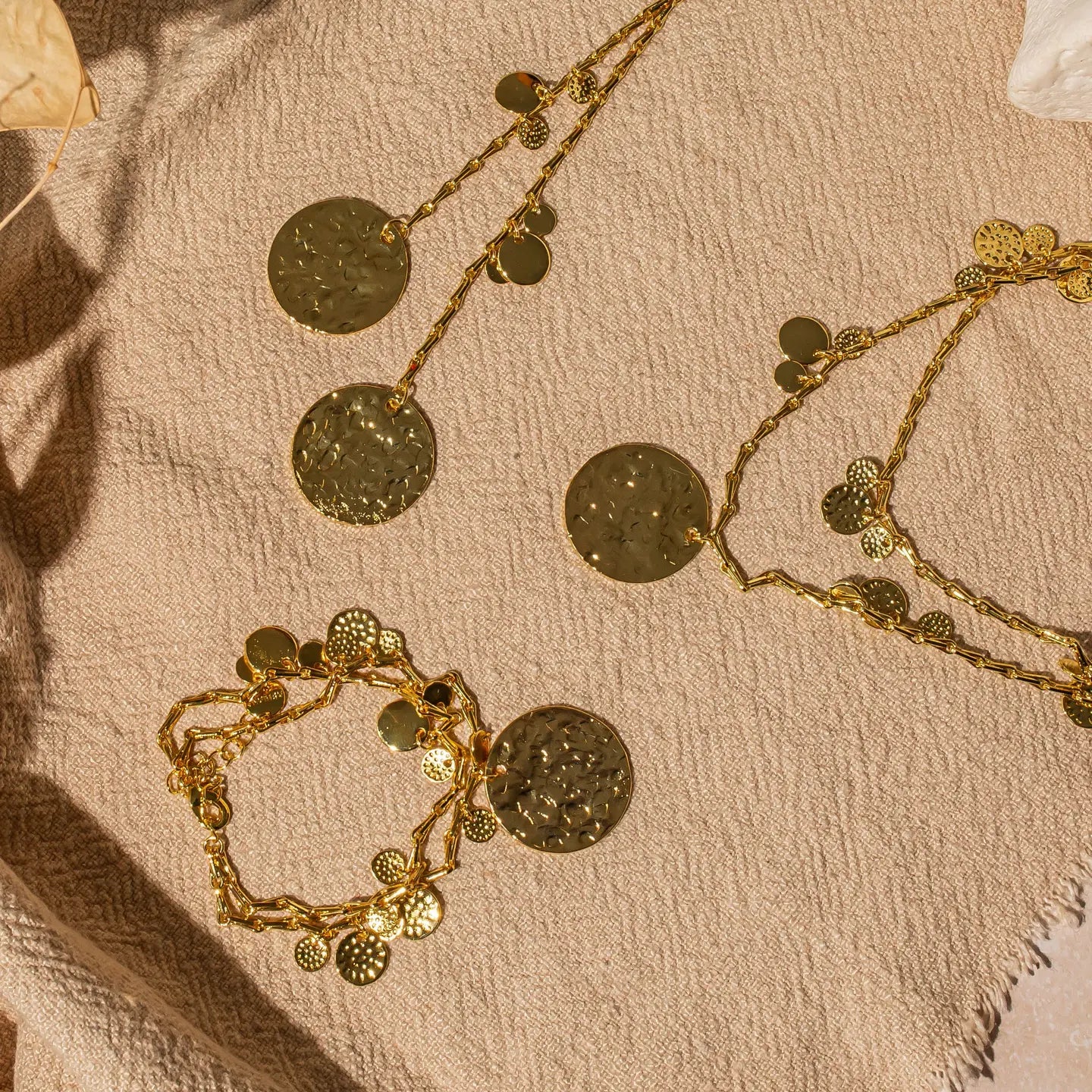 Ashiana - Spice Court Coin Gold Necklace