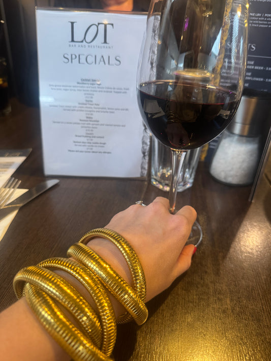 Luxe Gold Twisted Bracelets Available Single, Double or Triple Layered