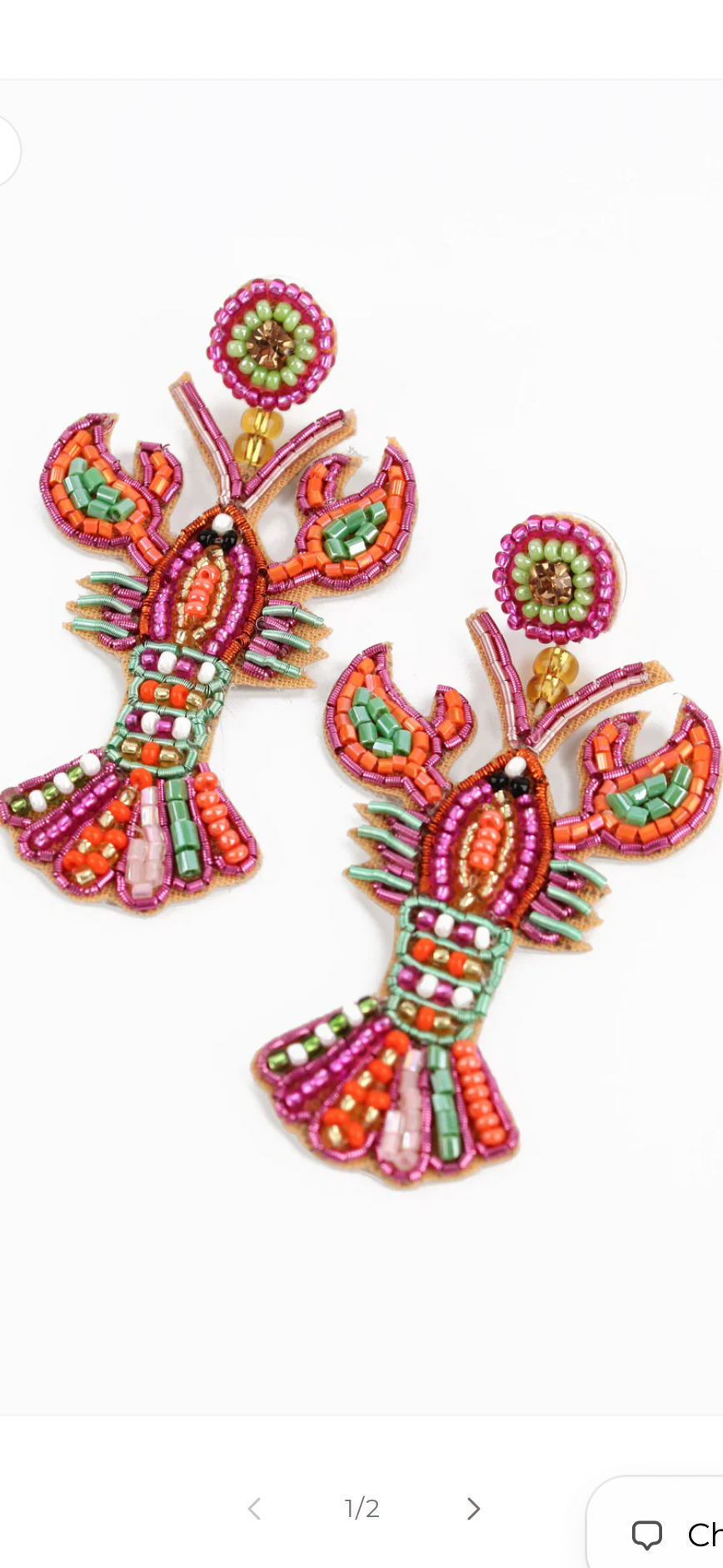 Rainbow Lobster Earrings