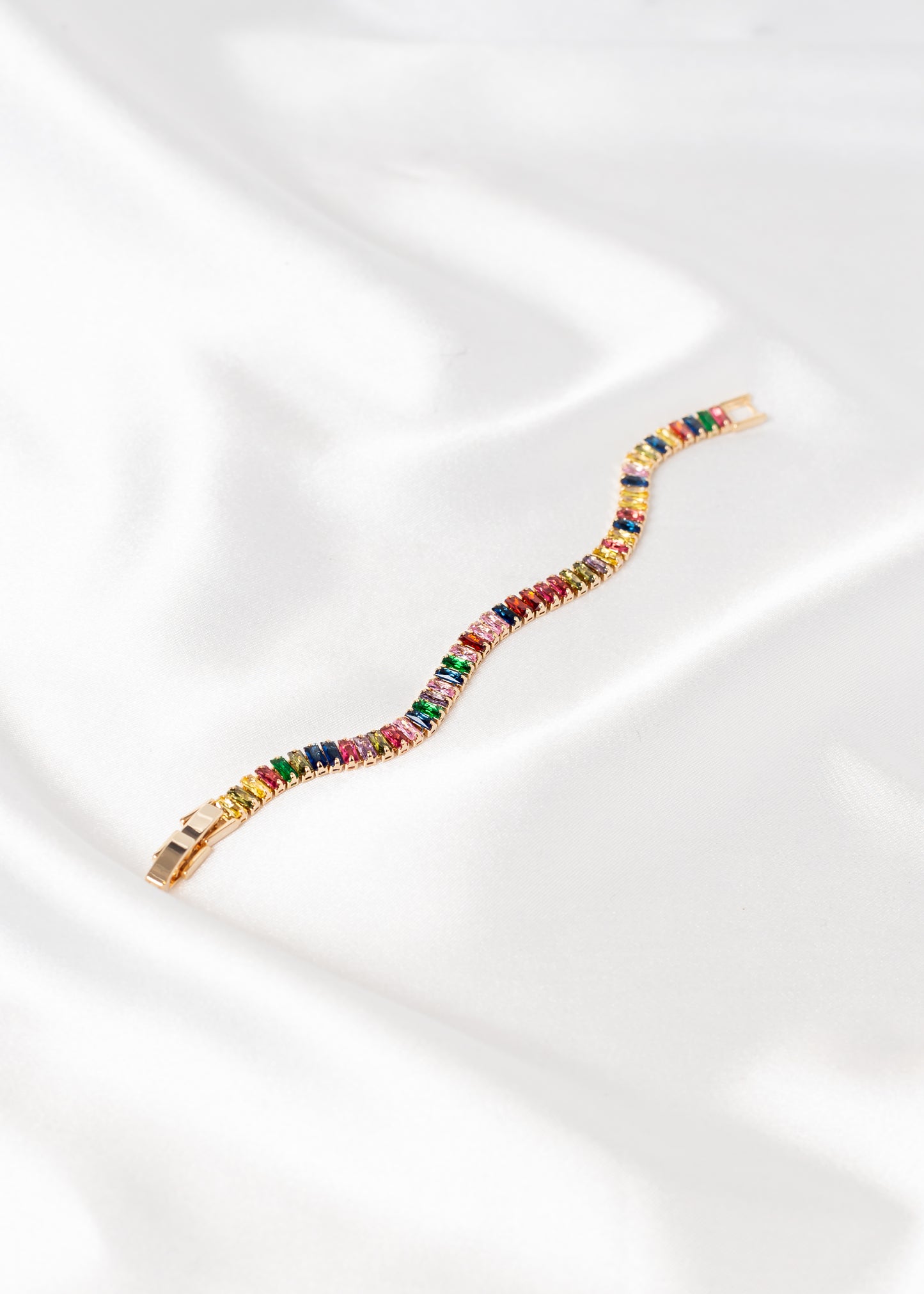 Baguette Style Necklace & Earring Sets in Silver, Gold & Rainbow 🌈