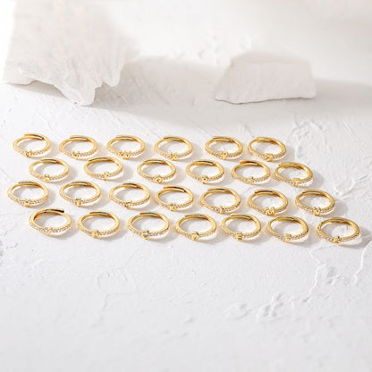 Dainty Shimmer Initial Ring