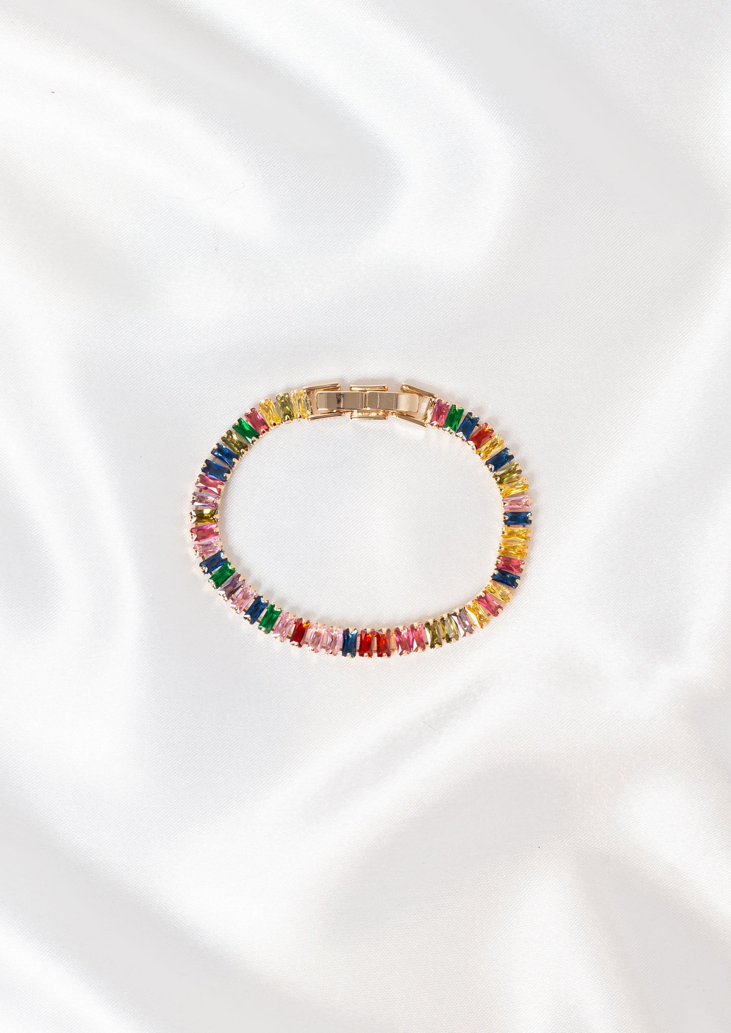 Baguette Style Necklace & Earring Sets in Silver, Gold & Rainbow 🌈