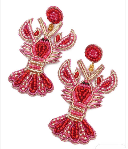 LOVE LOBSTER EARRINGS