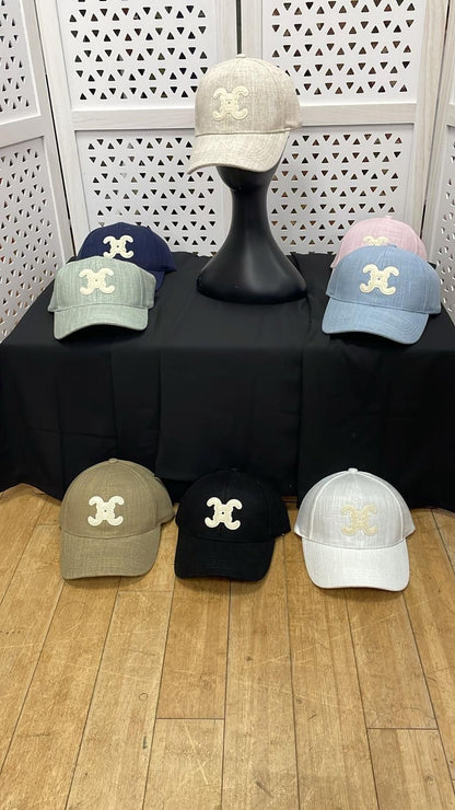 Cici Linen Baseball Caps