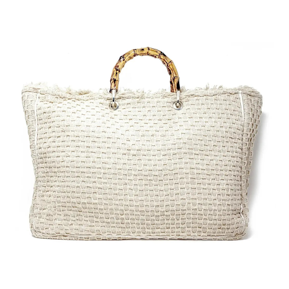 Ashiana Athens Bamboo Handle Tote Bag