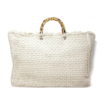 Ashiana Athens Bamboo Handle Tote Bag