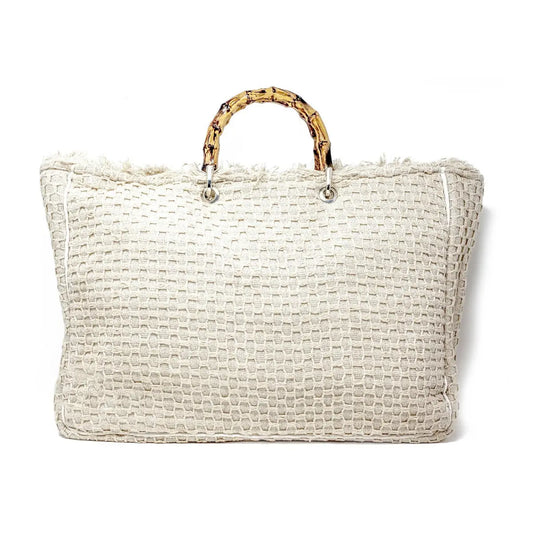 Ashiana Athens Bamboo Handle Tote Bag