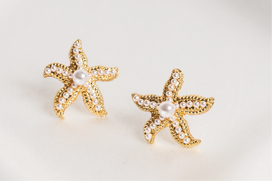 Sydney Gold Starfish Stud Earrings