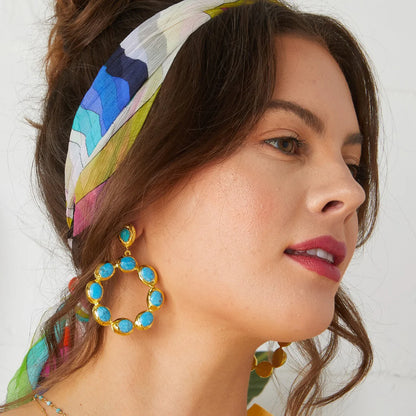 Asiana Wanda Turquoise Earrings