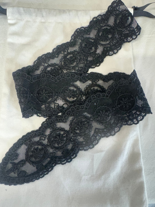 Black Lace Scarf Choker