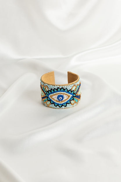 Lucky Eye Beaded Cuffs in 4 Colours