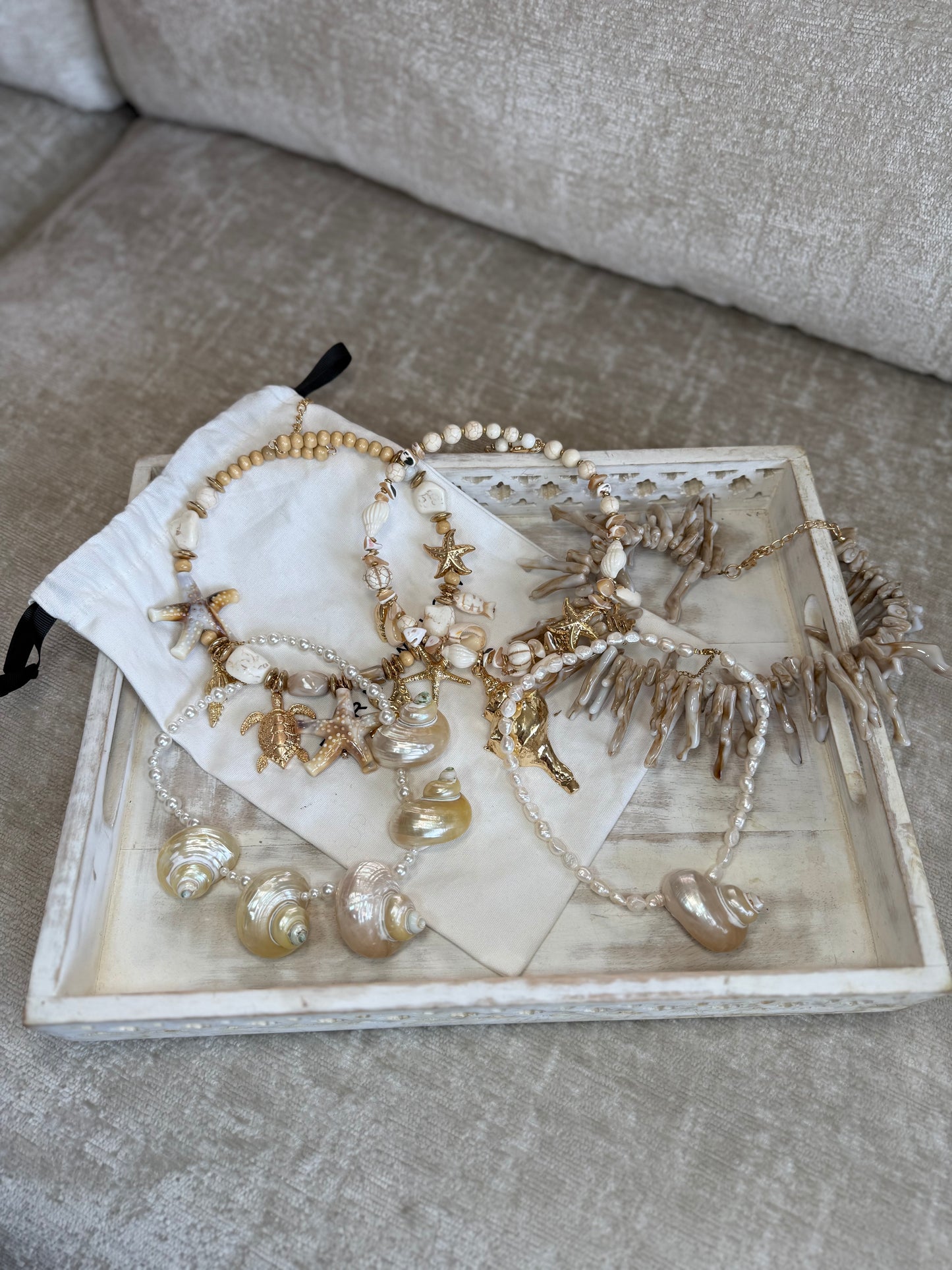 Goddess Mother of Pearl Multi Shell Choker - PRE-ORDER 6th June to 10 June 2026