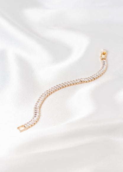 Baguette Style Necklace & Earring Sets in Silver, Gold & Rainbow 🌈