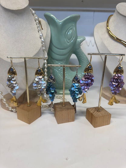 Shimeray Shimmering Fishes Drop Earrings