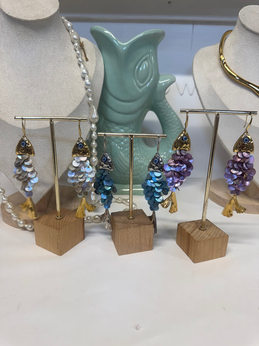 Shimeray Shimmering Fishes Drop Earrings