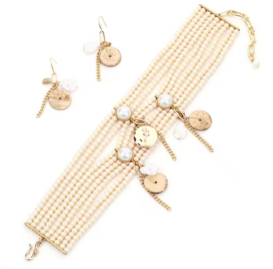Beads & Buttons Choker Necklace