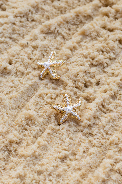 Sydney Gold Starfish Stud Earrings