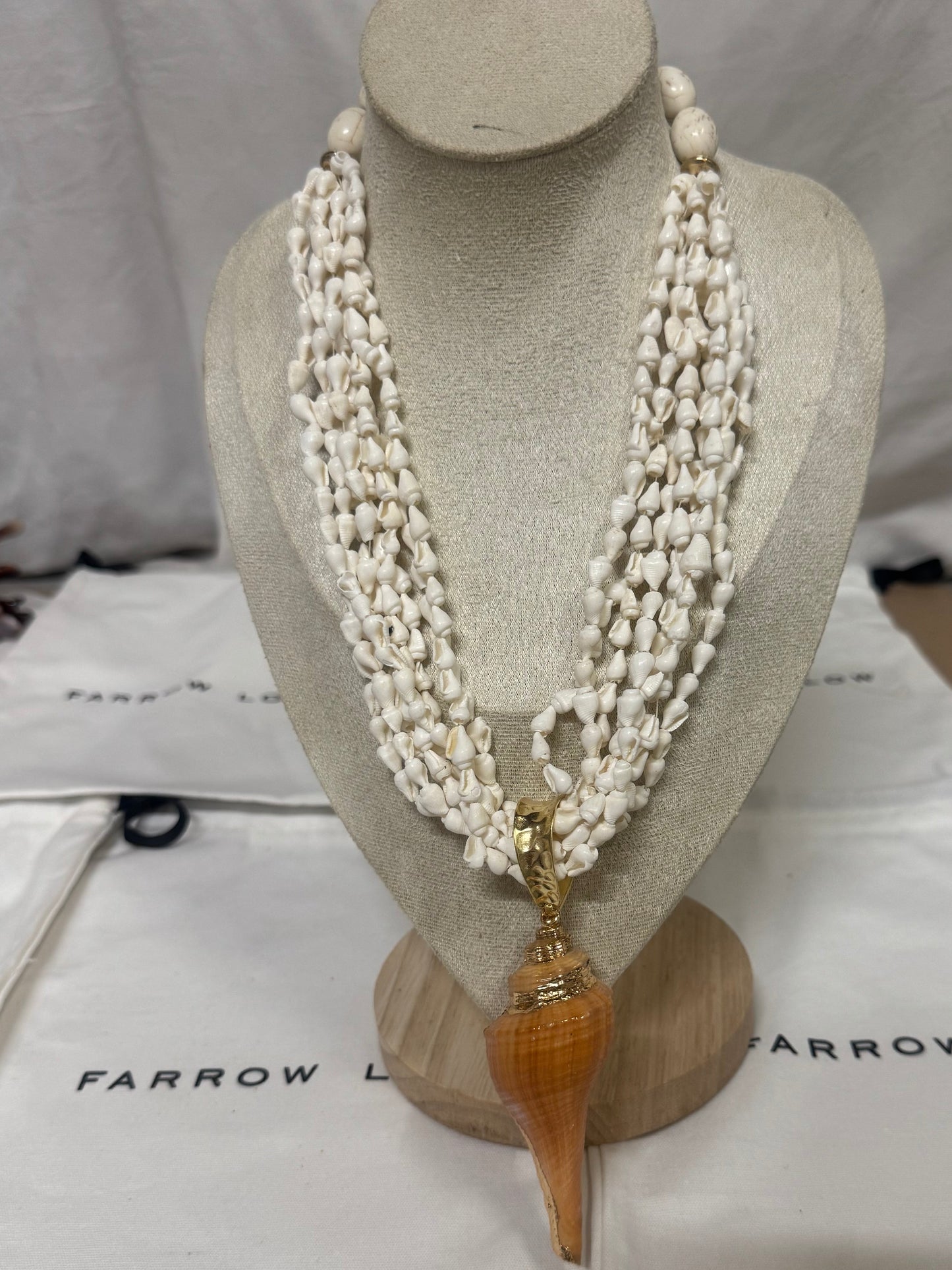 Cone Shell Multi Strand Layered Necklace - available in 2 colour ways