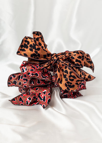 Beau Luxe Wired Bow Headbands In Various Prints