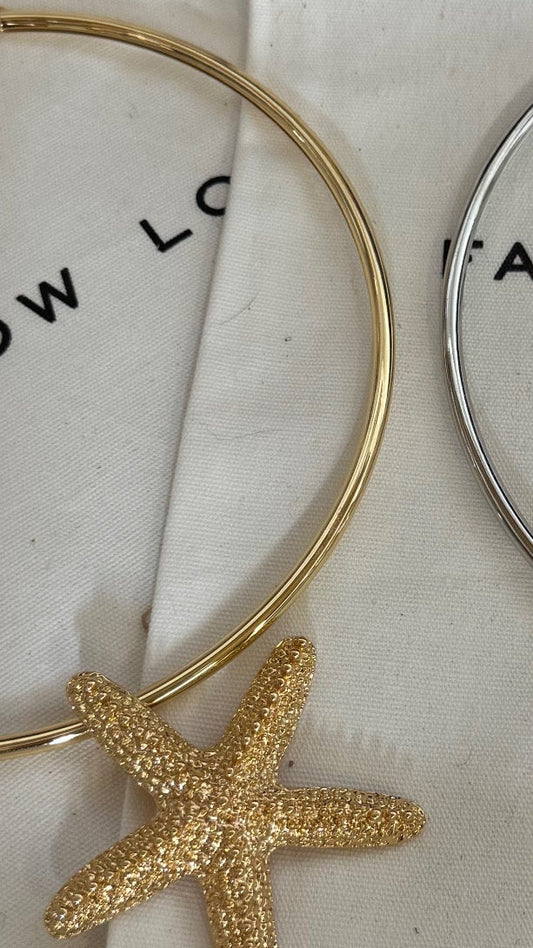 STARFISH CHOKERS IN GOLD & SILVER