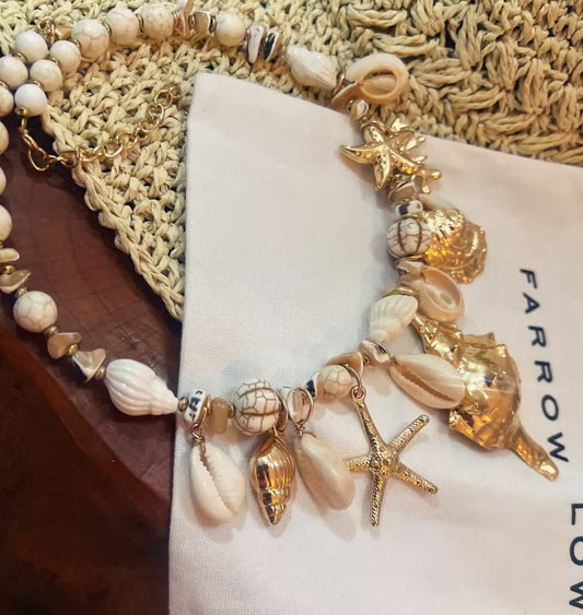 Cone Shell Strand Layered Necklace
