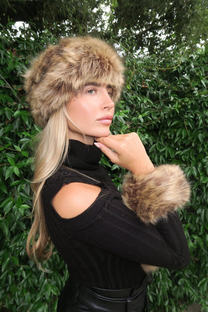 Russian Fur Headband & Fur Cuff Sets in 12 Colours