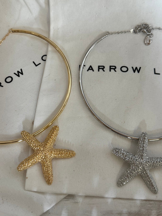 STARFISH CHOKERS IN GOLD & SILVER