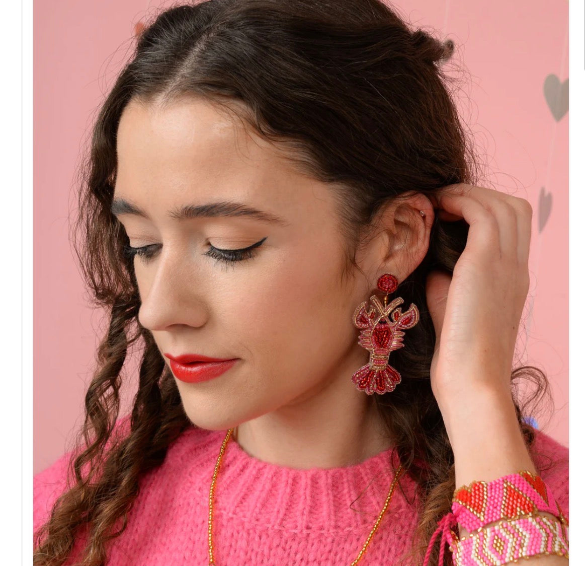 LOVE LOBSTER EARRINGS