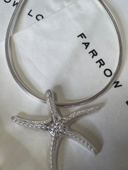 SILVER STARFISH NECKLACE