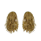 Show Stopper Drape Statement Earrings in Gold
