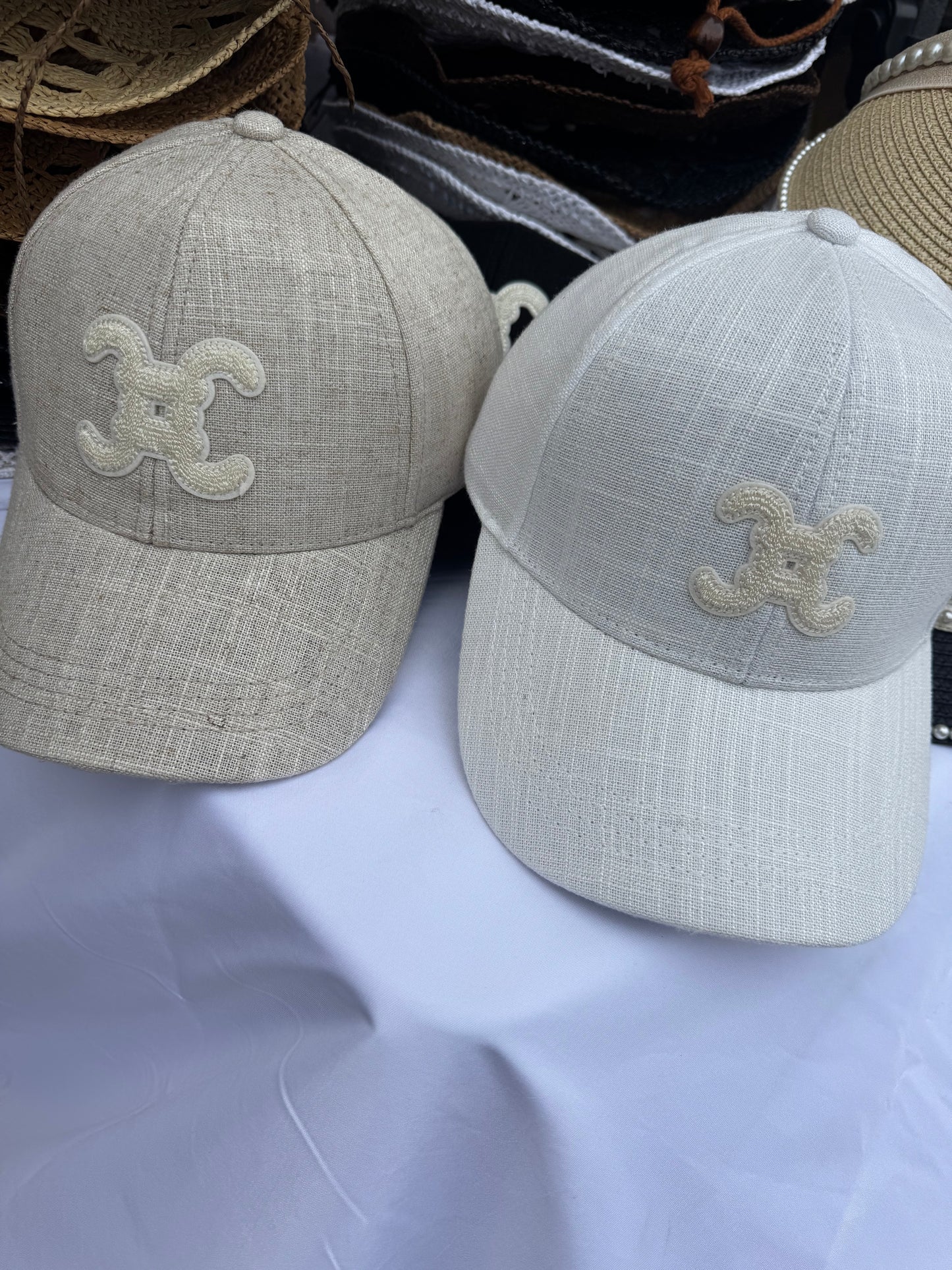 Cici Linen Baseball Caps