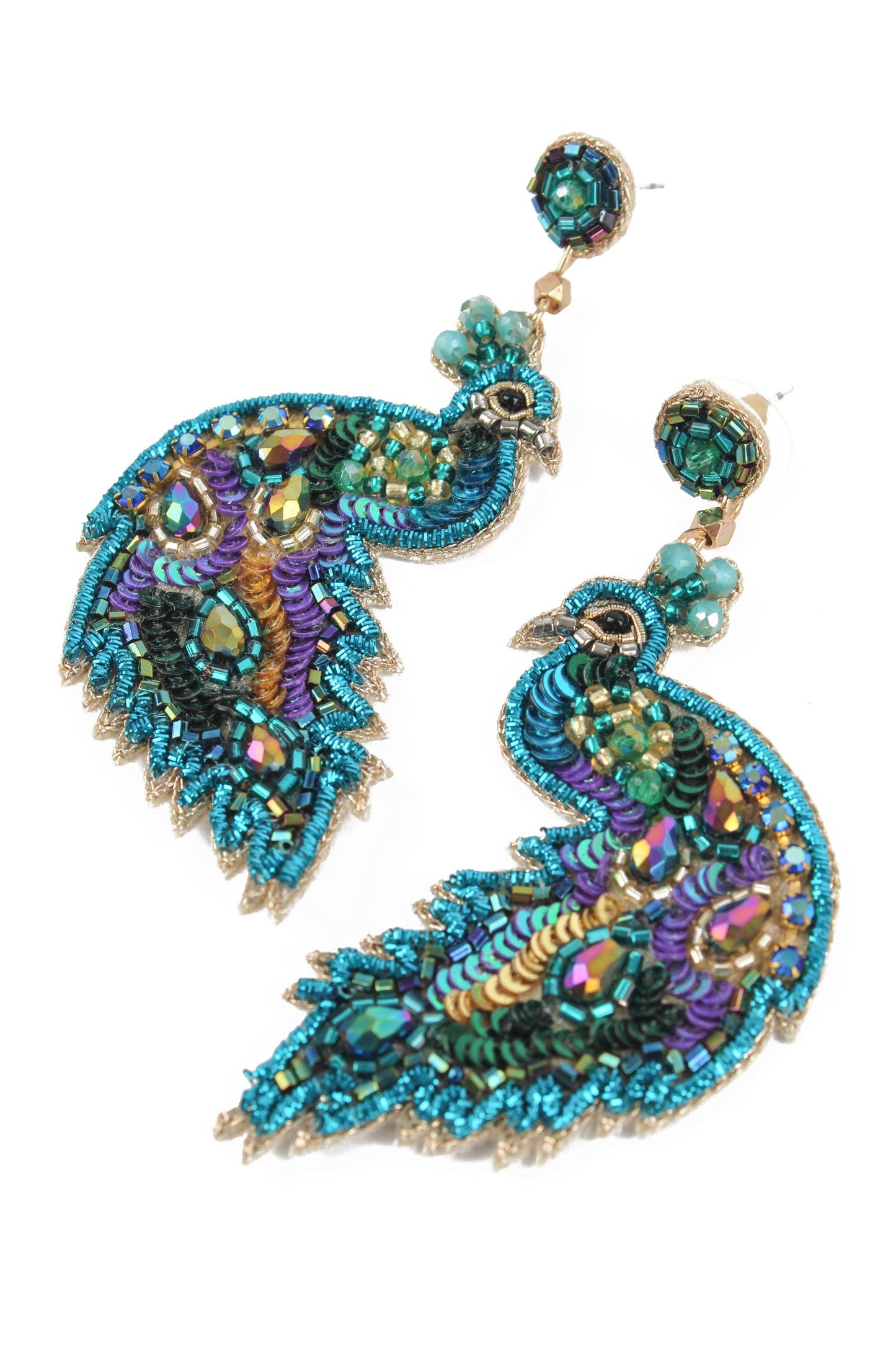 Pretty Peacock Earrings