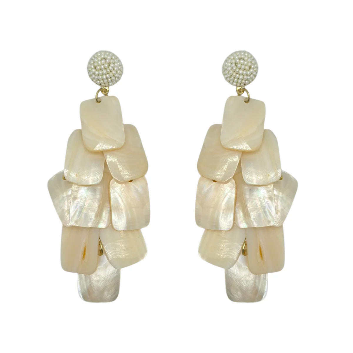 Aphrodite Mother of Pearl Drop Earrings