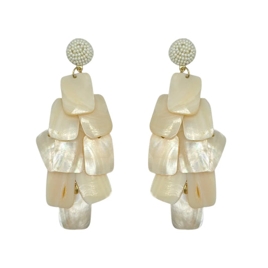 Aphrodite Mother of Pearl Drop Earrings