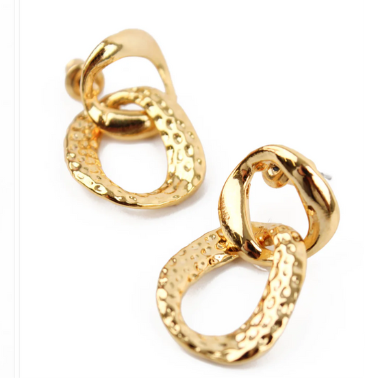 Double Chain Drop Earrings