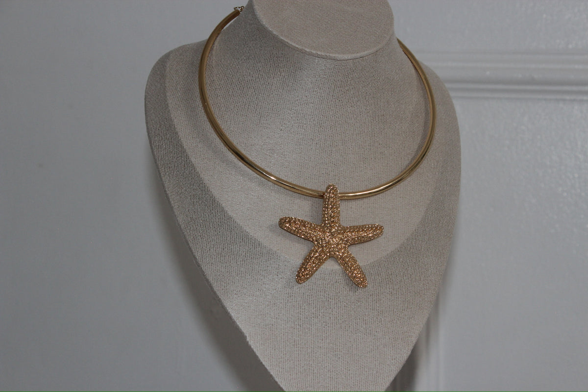 STARFISH CHOKERS IN GOLD & SILVER