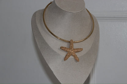 STARFISH CHOKERS IN GOLD & SILVER