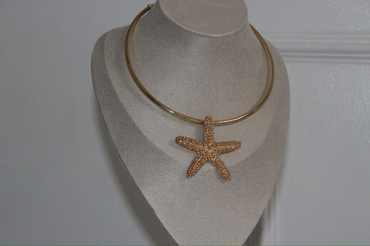 STARFISH CHOKERS IN GOLD & SILVER