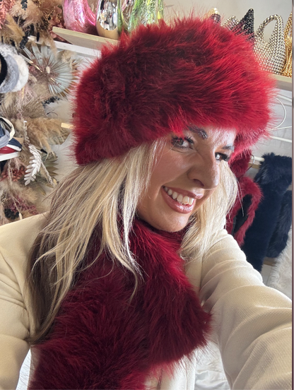 Russian Fur Headband & Scarf Sets