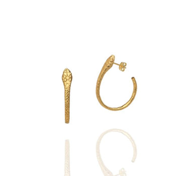 Fantastic Snake Wrap Hoop Earrings - Vienna Collection